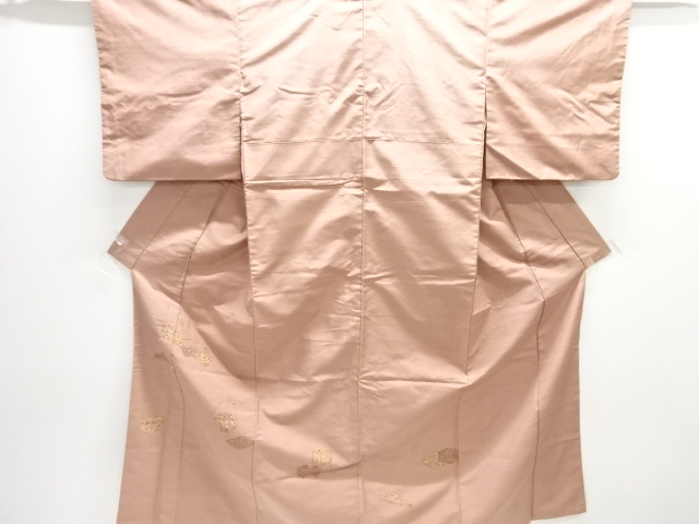Antique hand-woven SILK kimono with woven pattern of period tools